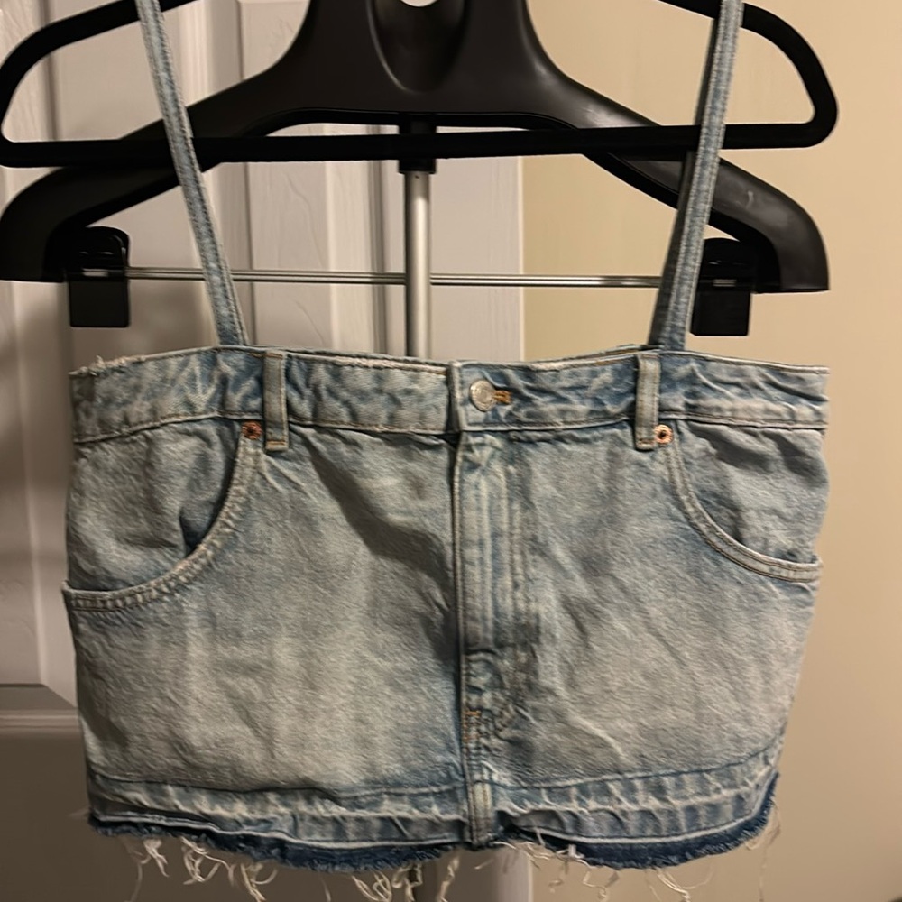 Zara Denim Top